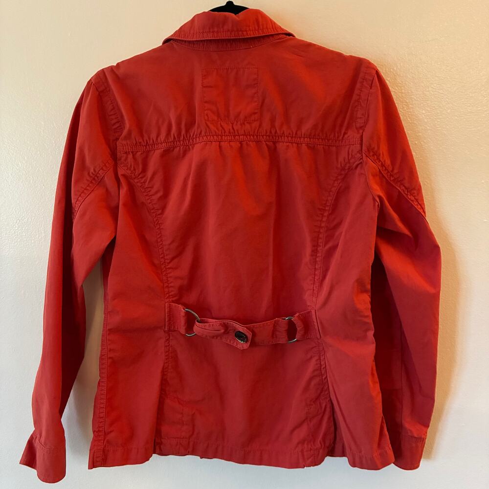 Eddie Bauer Women's Utility Jacket Small Paprika Orange Cotton Casual Stylish - Picture 4 of 10